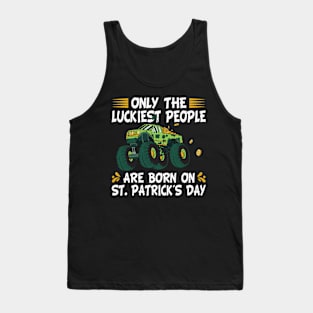 Luckiest People Born On St Patrick's Day Tank Top